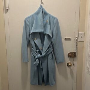 Ann Taylor Light Blue Trench Coat